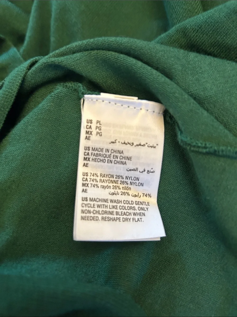 Alfani Women’s Green Turtleneck Sweater Size PL New